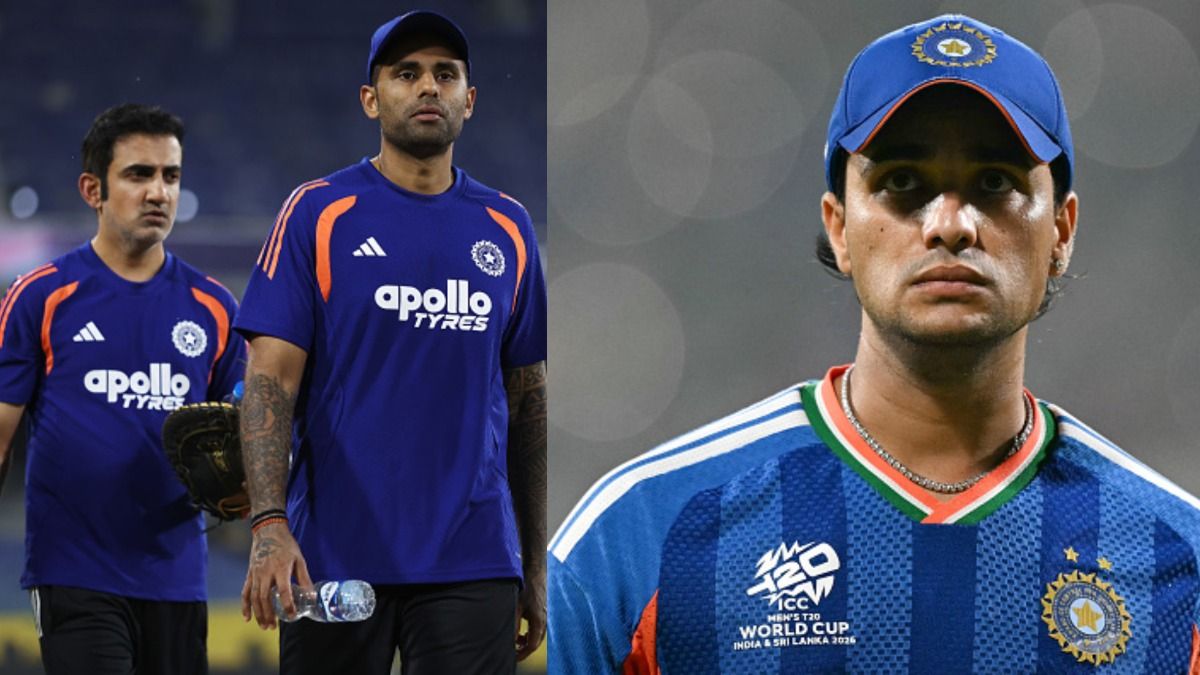 Gautam Gambhir along with Suryakumar Yadav and Abhishek Sharma (Getty)