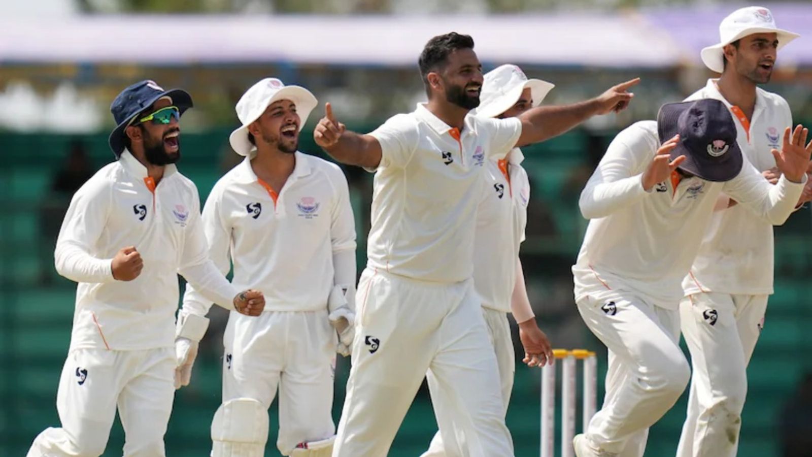 Jammu and Kashmir win maiden Ranji Trophy title after final against Karnataka ends in draw Jammu and Kashmir celebrating their T20 World Cup win