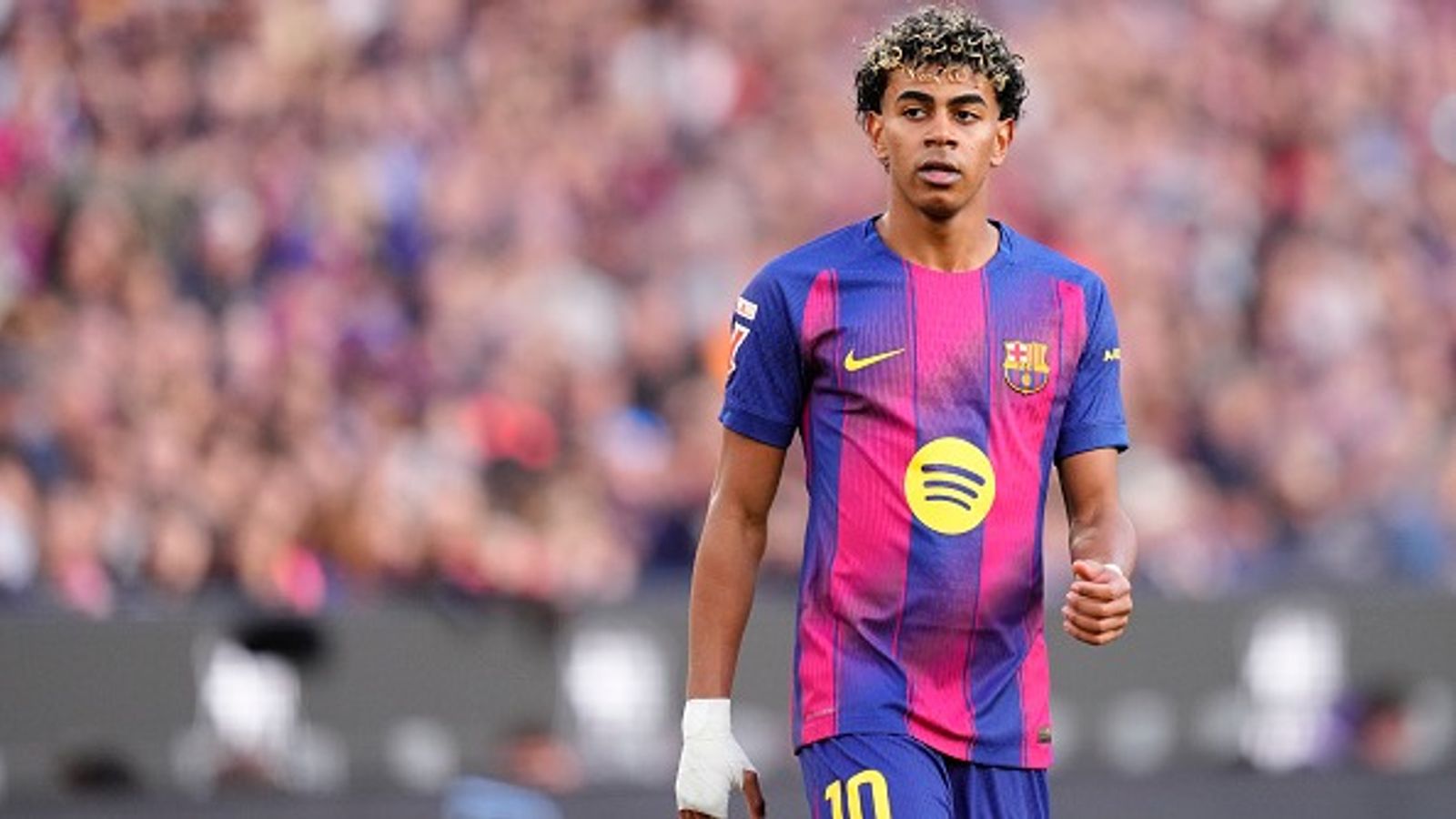 Lamine Yamal beats Lionel Messi and Cristiano Ronaldo, becomes third YOUNGEST player to... Lamine Yamal in the frame.