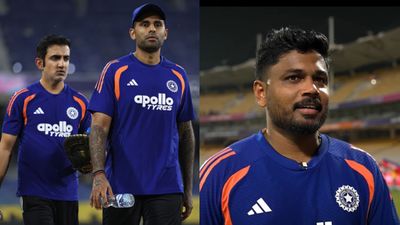 IND vs WI: Suryakumar Yadav, Gautam Gambhir advised to include Sanju Samson in playing XI vs West Indies Gautam Gambhir, SKY along with Sanju Samson (Getty)