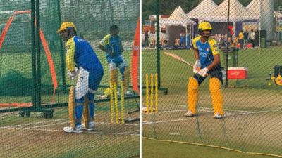 WATCH: MS Dhoni, Ruturaj Gaikwad mirror each other in nets as CSK starts training for IPL 2026 MS Dhoni and Ruturaj Gaikwad sweating out in nets (X CSK)