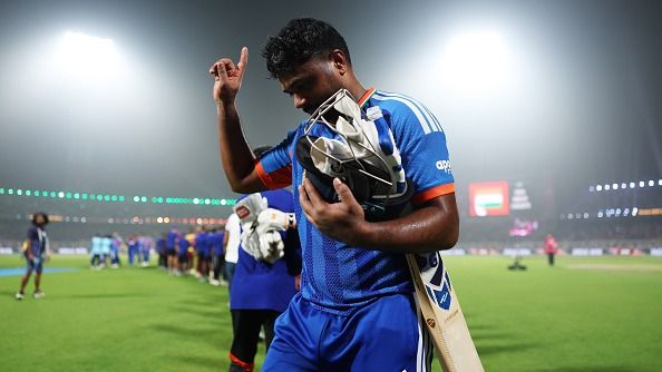 India's star batter Sanju Samson in this frame. (Getty)