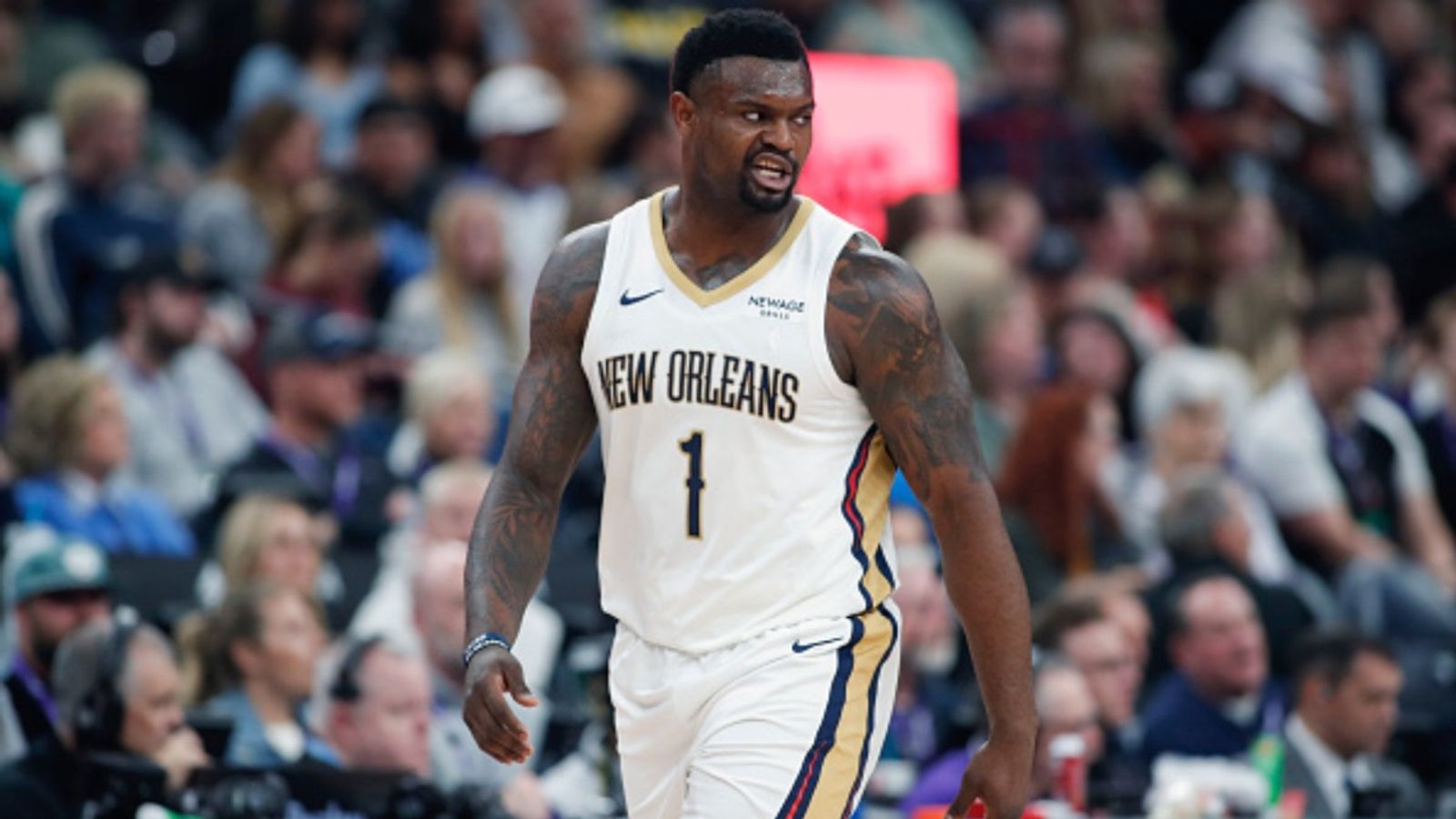 Zion Williamson Injury Update: New Orleans Pelicans issue official statement Zion Williamson in the frame (via Getty)