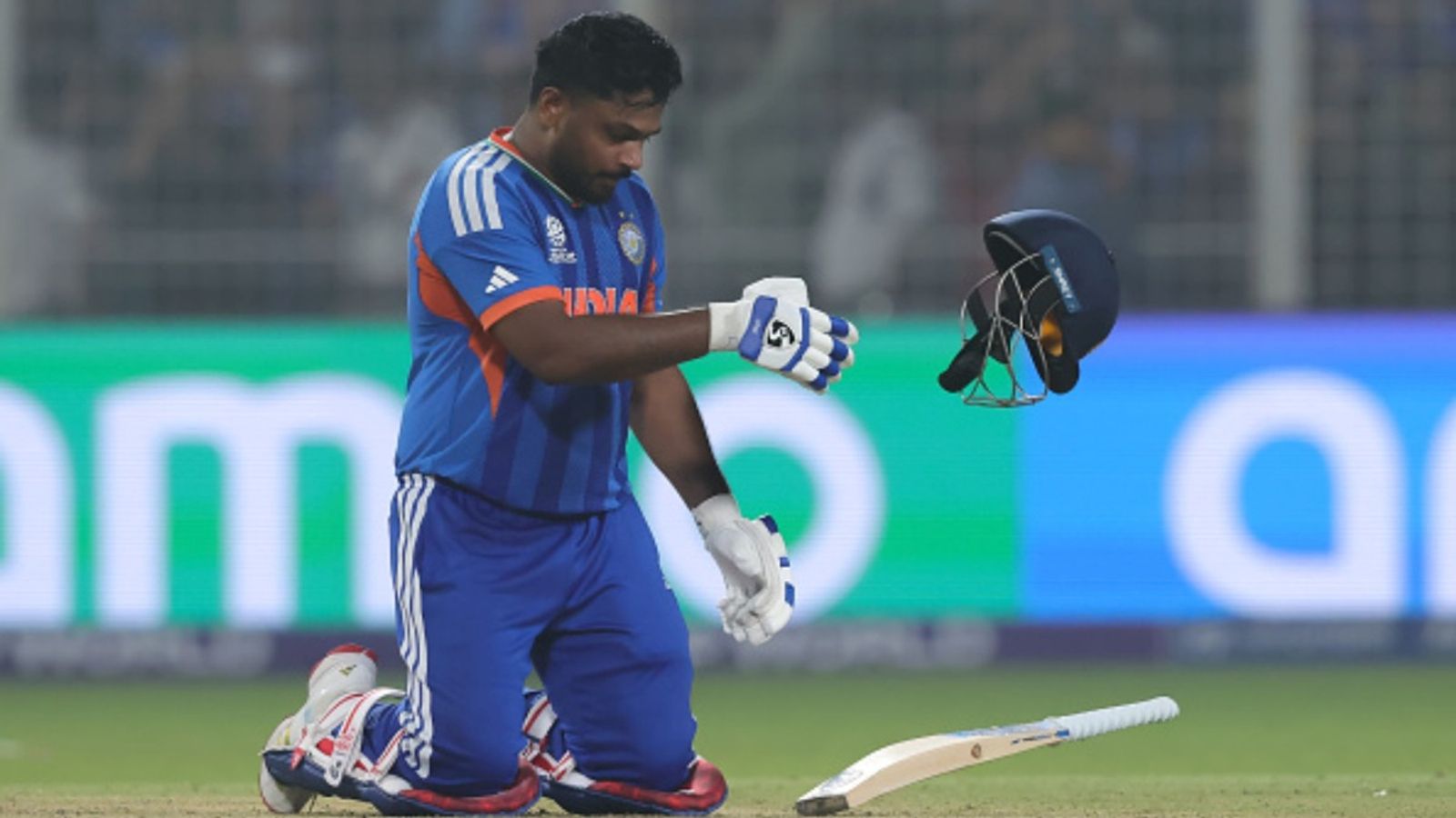 'It was all...': Sanju Samson's 5-word Instagram post after unbeaten 97 vs West Indies goes viral Sanju Samson of India finishes the game as India win by 5 wickets against West Indies in the ICC Men's T20 World Cup 2026 Super 8 match at Eden Gardens in Kolkata, India, on March 1, 2026.