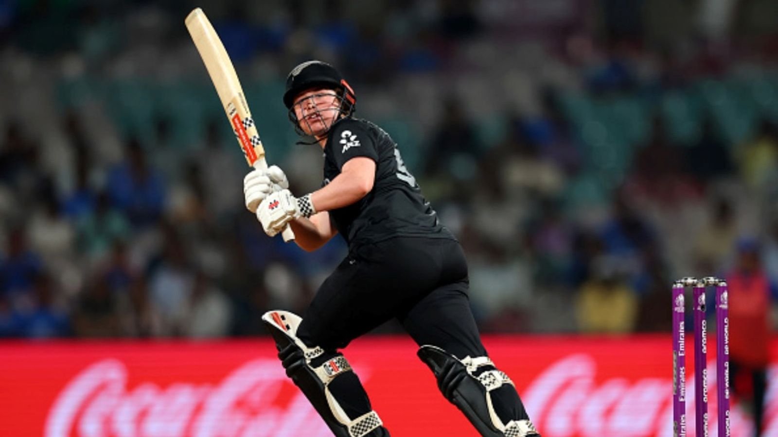 Big blow to New Zealand, star batter ruled out of series, 27-yr-old wicketkeeper called up Georgia Plimmer of New Zealand bats during the ICC Women's Cricket World Cup 2025 match against India at DY Patil Stadium on October 23, 2025 in Navi Mumbai, India.