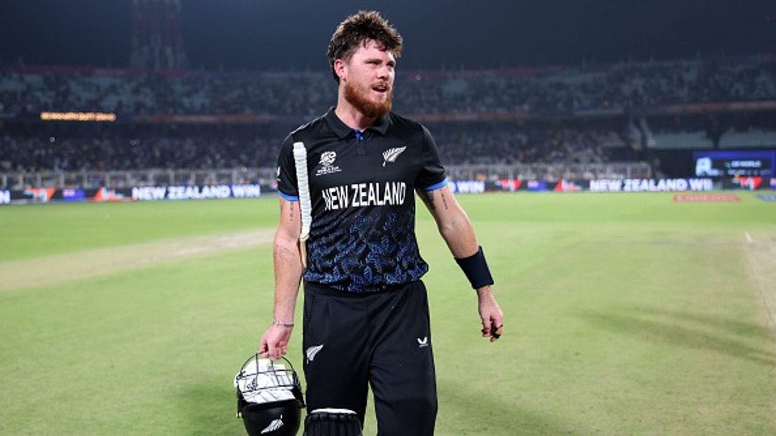 Finn Allen creates history with record-breaking century vs South Africa in T20 World Cup 2026 semifinal Finn Allen of New Zealand walks off the pitch after completing his century to win the ICC Men's T20 World Cup India & Sri Lanka 2026 Semi-Final match between South Africa and New Zealand (Getty)