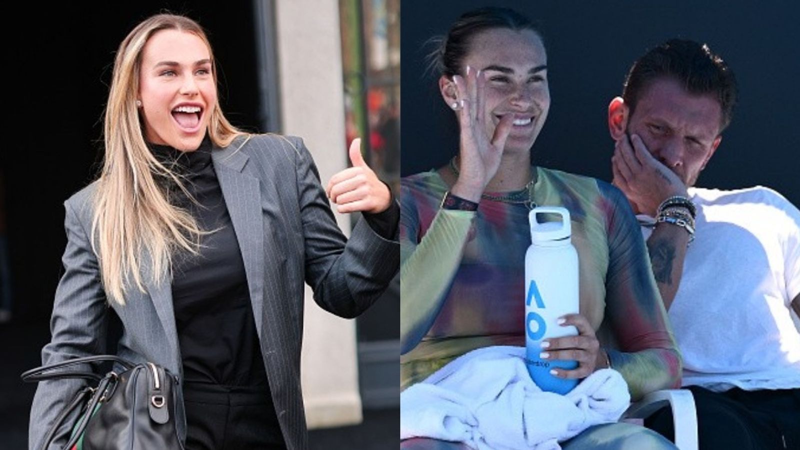 Who is Aryna Sabalenka's boyfriend? World No. 1 announces her engagement with Georgios Frangulis Aryna Sabalenka, Georgios Frangulis in the frame (Images via Getty)