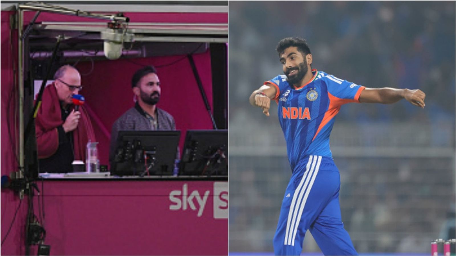 Dinesh Karthik & Nasser Hussain disagree over how India should use Jasprit Bumrah in semifinal vs England Nasser Hussain and Dinesh Karthik in the commentary box; India's Jasprit Bumrah in action during T20 World Cup 2026.