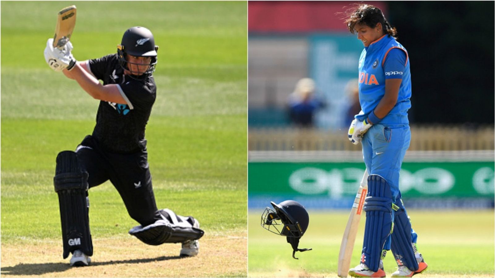 New Zealand batter achieves Harmanpreet Kaur's World Cup 2017 semifinal feat with unbeaten 157 vs Zimbabwe New Zealand's Brooke Halliday plays a shot against Zimbabwe in 1st ODI of the series on March 5; Harmanpreet Kaur celebrates her century against Australia.