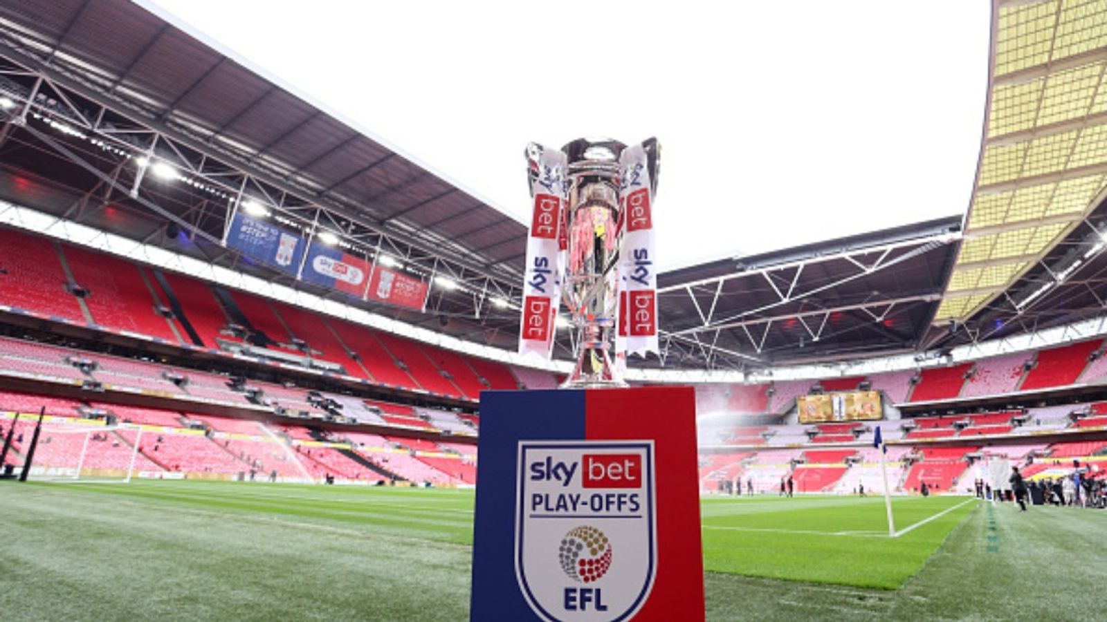 EFL Championship play-offs set for major shake-up; six teams from 2026-27? EFL Championship logo in frame (Image via Getty)