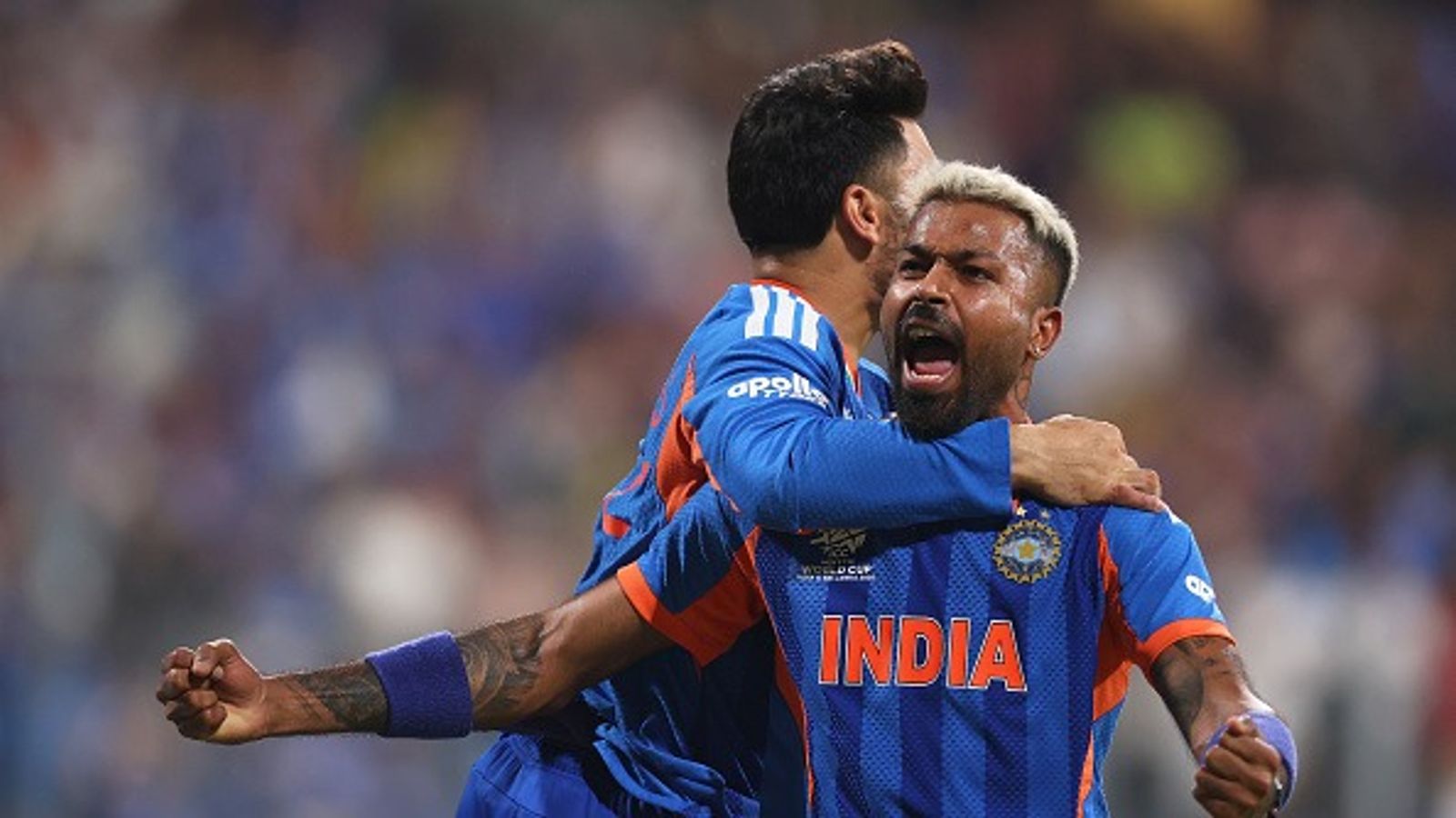 'Wanted my son and Mahieka': 'Enthu cutlet' Hardik Pandya decodes his animated celebration during T20 World Cup semifinal, Watch VIDEO Hardik Pandya and Rinku Singh of India celebrates the wicket of Jacob Bethell of England during the ICC Men's T20 World Cup India & Sri Lanka 2026 Semi-Final match (Getty)