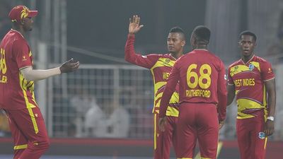 T20 World Cup exit chaos: ICC travel plan revealed for West Indies, England & South Africa amid Middle East travel disruption Akeal Hosein of West Indies is with Shamar Joseph of West Indies and Team West Indies during the ICC Men's T20 World Cup India & Sri Lanka 2026 Super 8 - match 12 between India and West Indies at Eden Gardens in Kolkata (Getty)