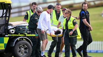 Zimbabwe opener collapses on ground after bouncer hits helmet, taken to hospital; coach provides medical update Kelis Ndhlovu