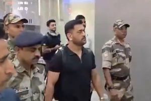 WATCH: MS Dhoni arrives in Ahmedabad to witness India vs New Zealand T20 World Cup 2026 final SportsTak