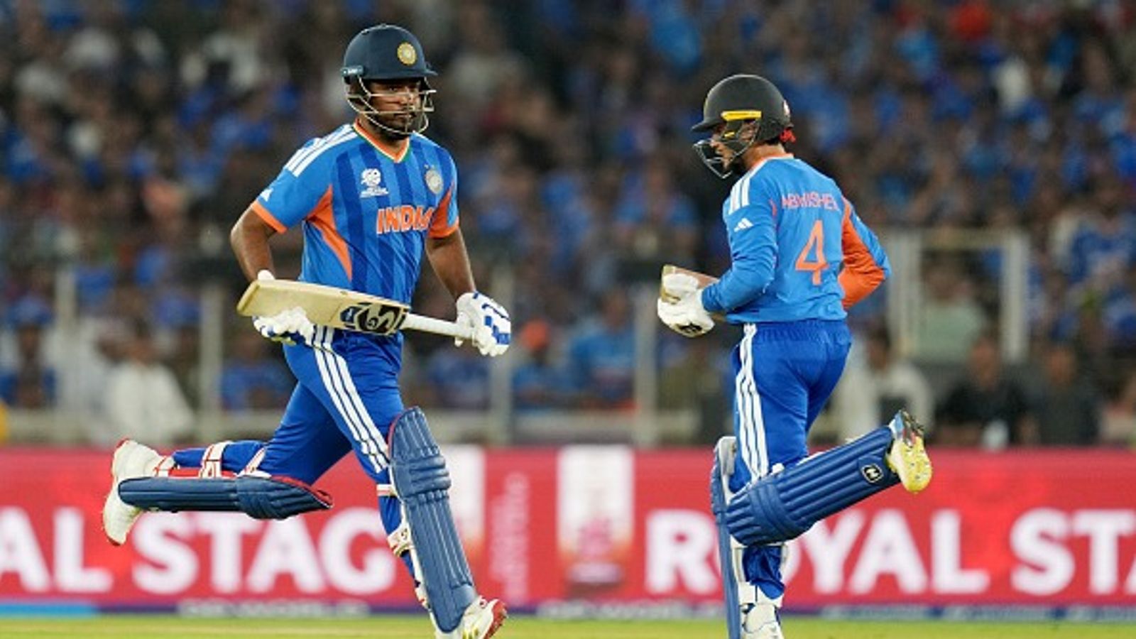 IND vs NZ: Abhishek, Samson combine to script record opening partnership in T20 World Cup finals India's Sanju Samson (L) and Abhishek Sharma in this frame. (Getty)