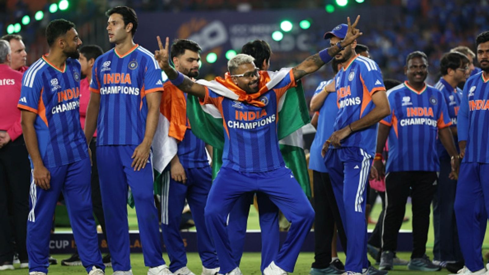'I have 10 more years of cricket in me': Hardik Pandya aims to win 10 more trophies in next decade Hardik Pandya of India celebrates victory after the ICC Men's T20 World Cup 2026 final against New Zealand at Narendra Modi Stadium on March 08, 2026 in Ahmedabad, India.