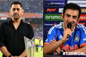 Gautam Gambhir reacts to MS Dhoni's 'Coach Sahab smile looks great on you' post SportsTak