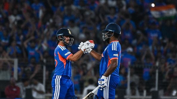 India's Ishan Kishan (L) and Sanju Samson in this frame. (Getty)