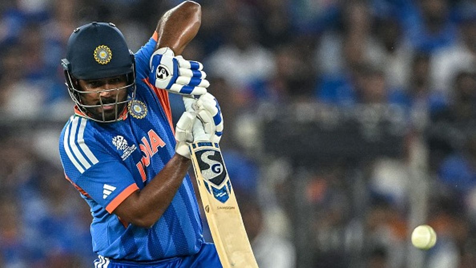 Sanju Samson shines in ICC T20 World Cup team of the tournament, 4 Indians picked; Pakistan star makes cut too India's star batter Sanju Samson in this frame. (Getty)