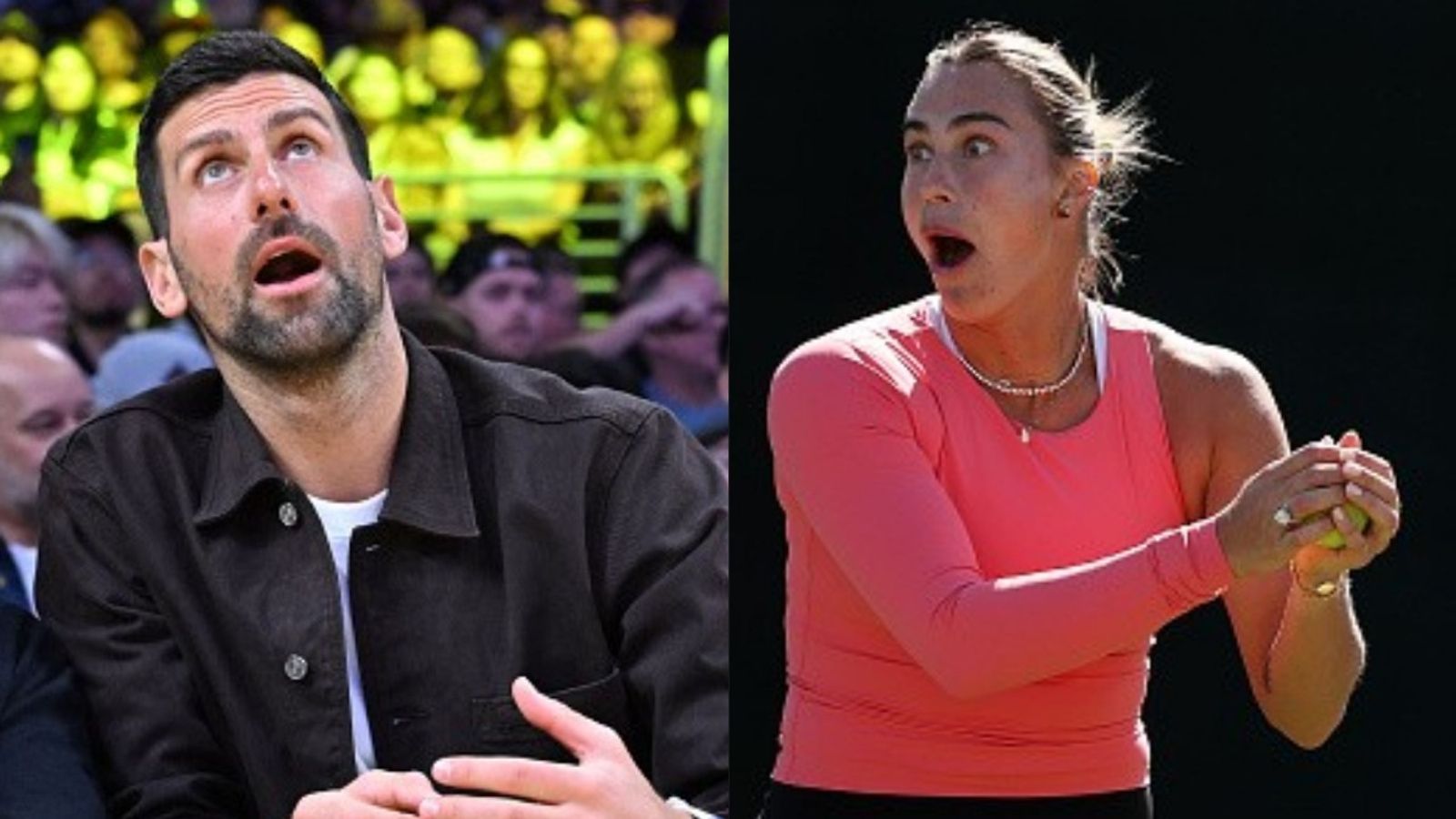 Watch: Aryna Sabalenka interrupts Novak Djokovic's Indian Wells practice session Novak Djokovic, Aryna Sabalenka in the frame (Images via Getty)