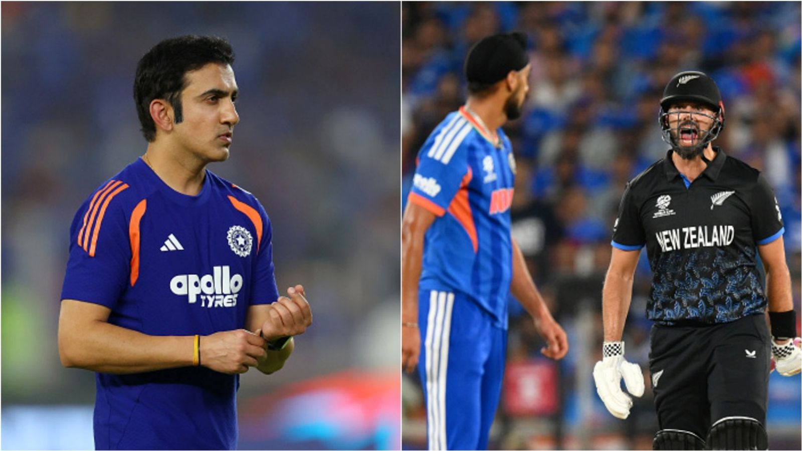 'There was no need to say sorry': Gautam Gambhir on Arshdeep Singh's throw hitting Daryl Mitchell India head coach Gautam Gambhir; New Zealand's Daryl Mitchell responds to Arshdeep Singh's throw hitting him during T20 World Cup 2026 final.