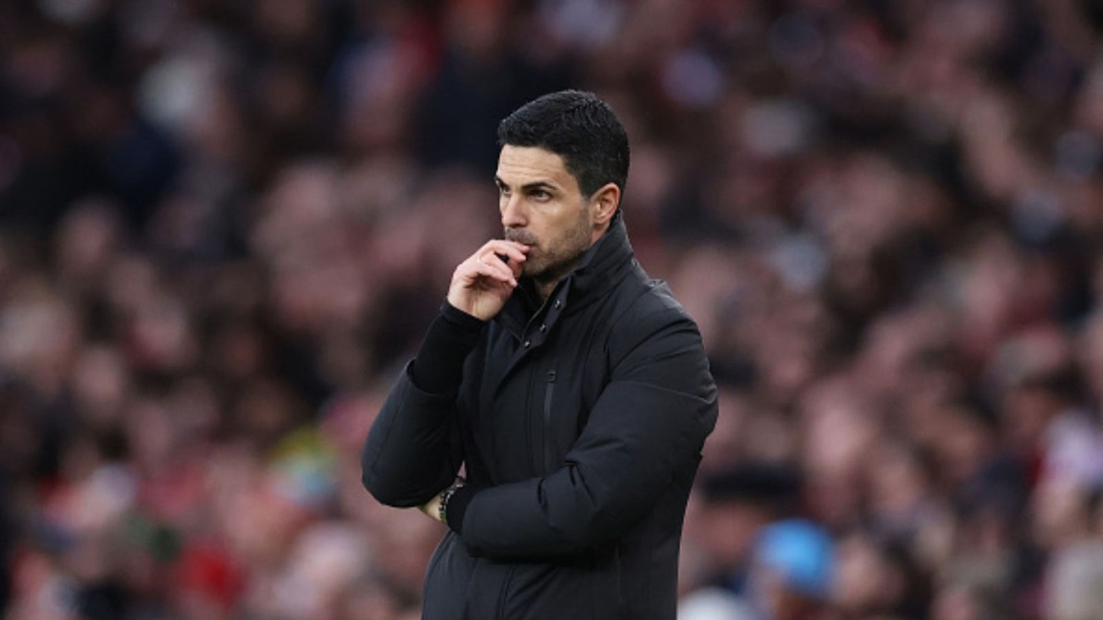 Bad news for Arsenal as star player ruled out against crucial UCL match vs Leverkusen Mikel Arteta in the frame (Image via Getty)