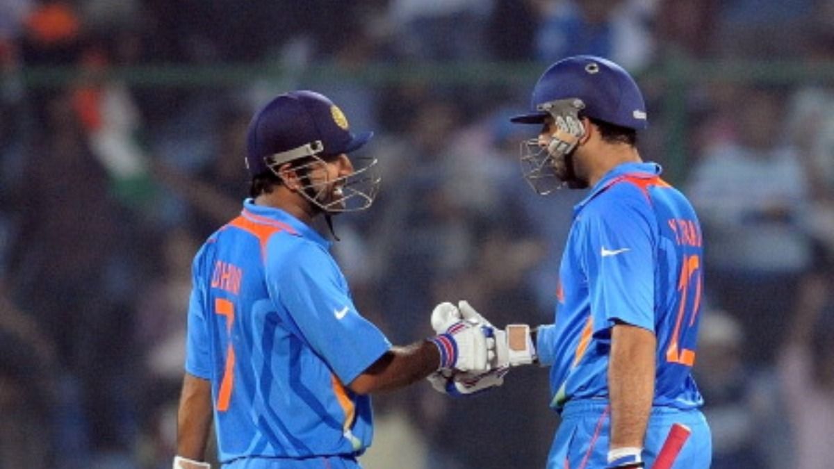 MS Dhoni dropped Yuvraj Singh? Ex-BCCI chief selector Sandeep Patil drops bombshell MS Dhoni and Yuvraj Singh (Getty)