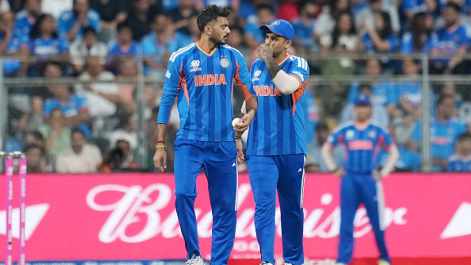 'I told him I made a mistake': Suryakumar Yadav reveals he apologised to Axar Patel after South Africa defeat Suryakumar Yadav, captain of India, and Axar Patel during the ICC Men's T20 World Cup 2026 semi-final against England at Wankhede Stadium on March 5, 2026 in Mumbai, India.