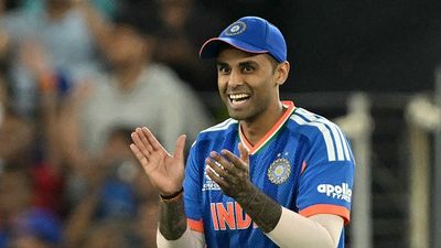 'After the 2023 final but...': Suryakumar Yadav breaks silence on ‘Curse’ tag around Narendra Modi Stadium India's captain Suryakumar Yadav celebrates his team's win at the end of the 2026 ICC Men's T20 Cricket World Cup final match between India and New Zealand in the Narendra Modi Stadium of Ahmedabad (Getty)