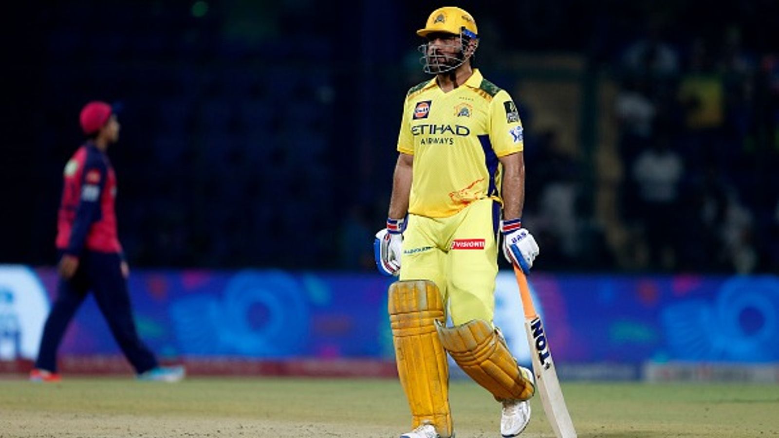 MS Dhoni advised to promote batting order for CSK in IPL 2026 MS Dhoni of Chennai Super Kings leaves the field (Getty)