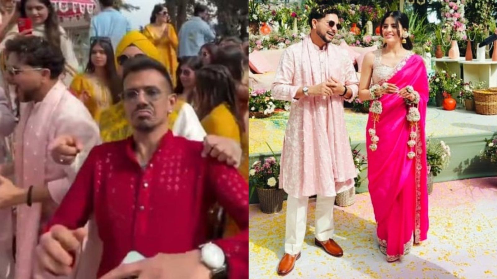 Watch: Yuzvendra Chahal steals the show at Kuldeep Yadav’s haldi ceremony with 'Paan Ki Dukaan' dance Yuzvendra Chahal steals the show at Kuldeep Yadav’s haldi ceremony with 'Paan Ki Dukaan' dance. (Screenchot)