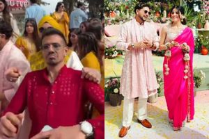 Watch: Yuzvendra Chahal steals the show at Kuldeep Yadav’s haldi ceremony with 'Paan Ki Dukaan' dance SportsTak
