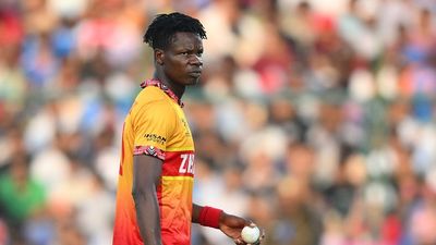 PCB set to take legal action against Blessing Muzarabani for ditching PSL to feature for KKR in IPL 2026 Blessing Muzarabani of Zimbabwe looks on during the ICC Men's T20 World Cup India & Sri Lanka 2026 Super 8 match between Zimbabwe and South Africa at Arun Jaitley Stadium (Getty)