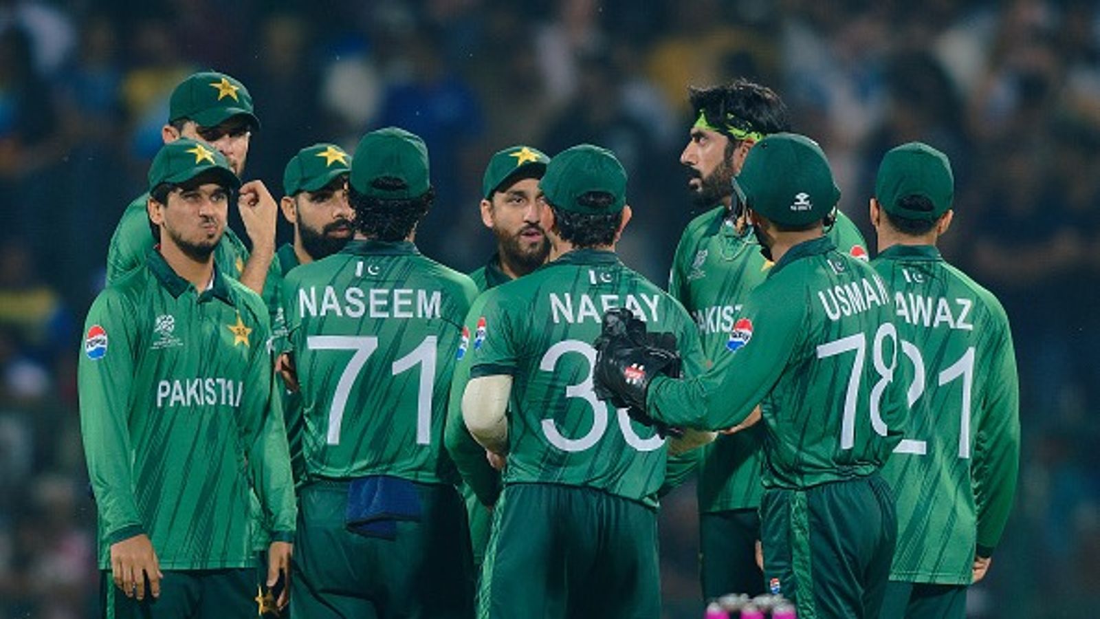 Salman Agha-led Pakistan's T20 World Cup team to be fined after dismal show? PCB responds Salman Agha and teammates of Pakistan looks on during the ICC Men's T20 World Cup India & Sri Lanka 2026 Super 8 match between Sri Lanka and Pakistan at Pallekele Cricket Stadium (Getty)