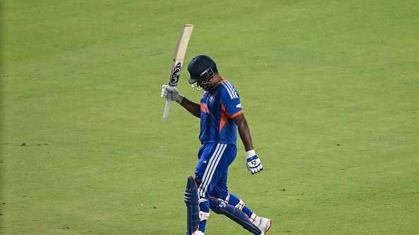 India's Sanju Samson acknowledges the crowd as he walks back to the pavilion after his dismissal during the 2026 ICC Men's T20 Cricket World Cup final match between India and New Zealand (Getty) India's Sanju Samson acknowledges the crowd as he walks back to the pavilion after his dismissal during the 2026 ICC Men's T20 Cricket World Cup final match between India and New Zealand (Getty)