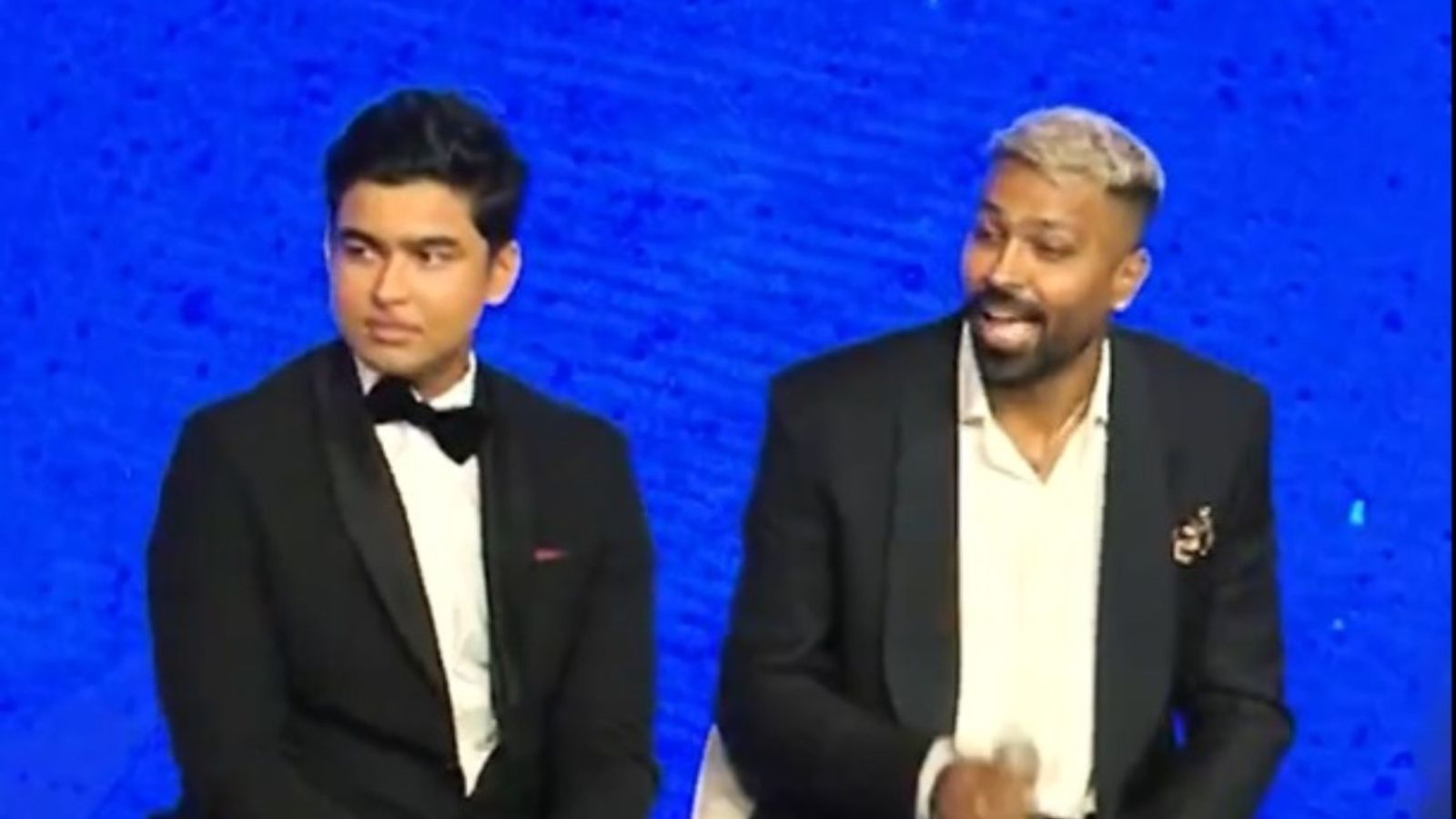 WATCH: Not Gautam Gambhir, Hardik Pandya reveals his childhood inspiration in cricket Vaibhav Sooryavanshi along with Hardik Pandya (x Screengrab)