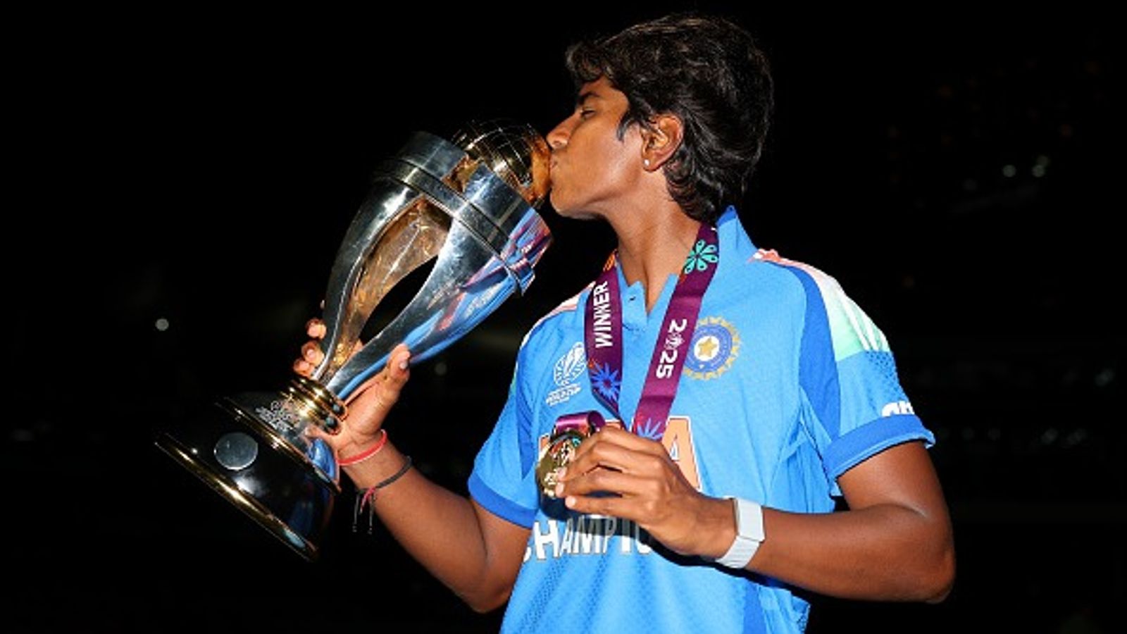 ICC announces Women's Player of the Month nominees for February, India star shortlisted India's Arundhati Reddy in this frame. (Getty)