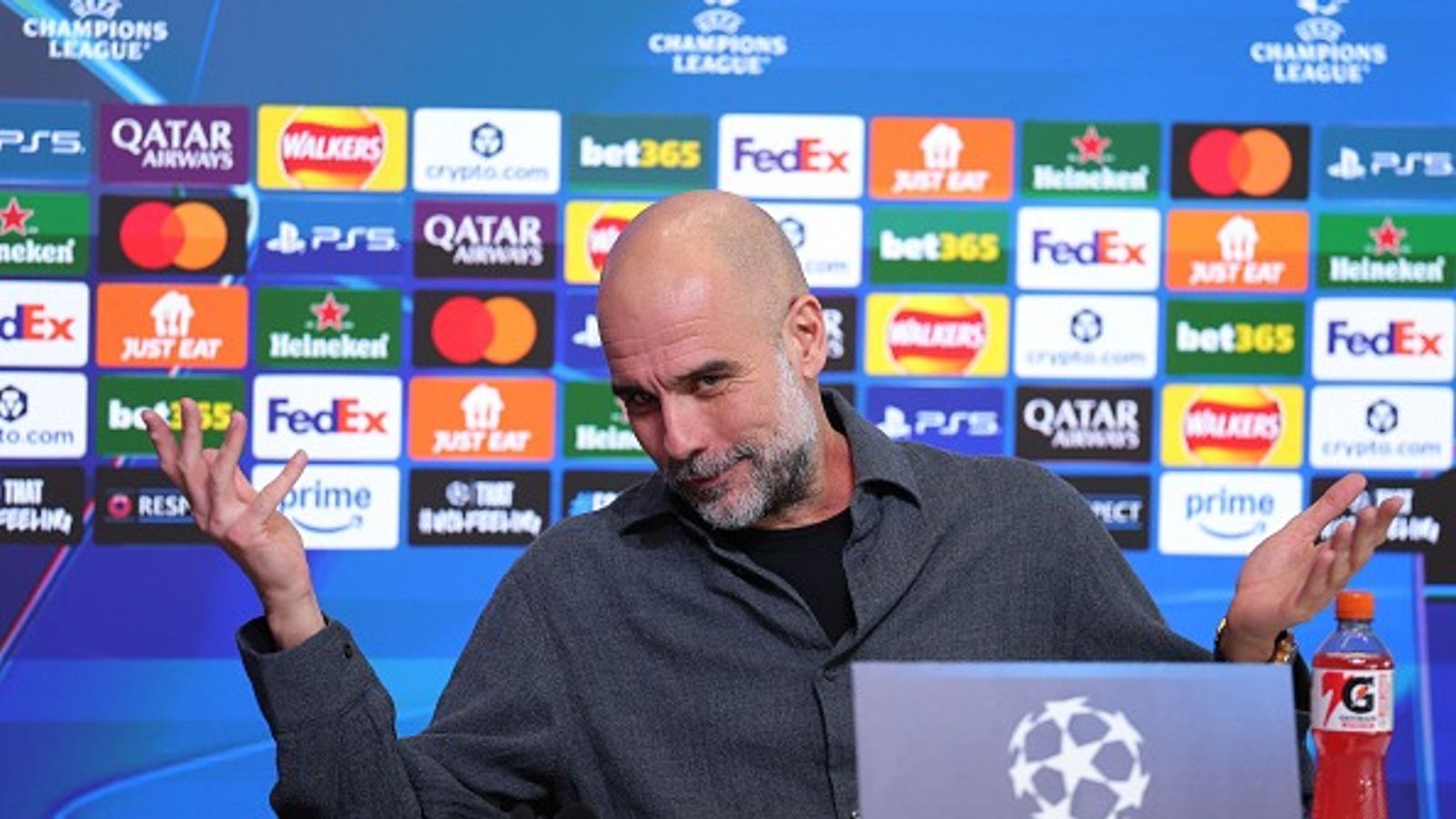 Pep Guardiola issues warning to Manchester City players ahead of UCL clash vs Real Madrid, says 'It has to be a perfect game' Pep Guardiola in the frame.