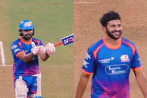 WATCH: Rohit Sharma mocks Shardul Thakur after tonking six during MI's IPL 2026 camp SportsTak