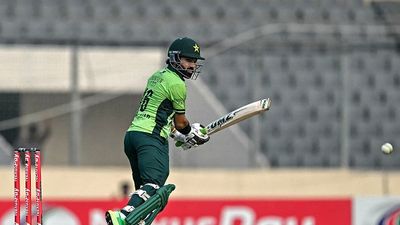 'Learn he learn start ho gaya': Pakistan's World Cup winner brutally mocks Mohammad Rizwan Pakistan's Mohammad Rizwan watches the ball after playing a shot during the second one-day international (ODI) cricket match between Bangladesh and Pakistan (Getty)