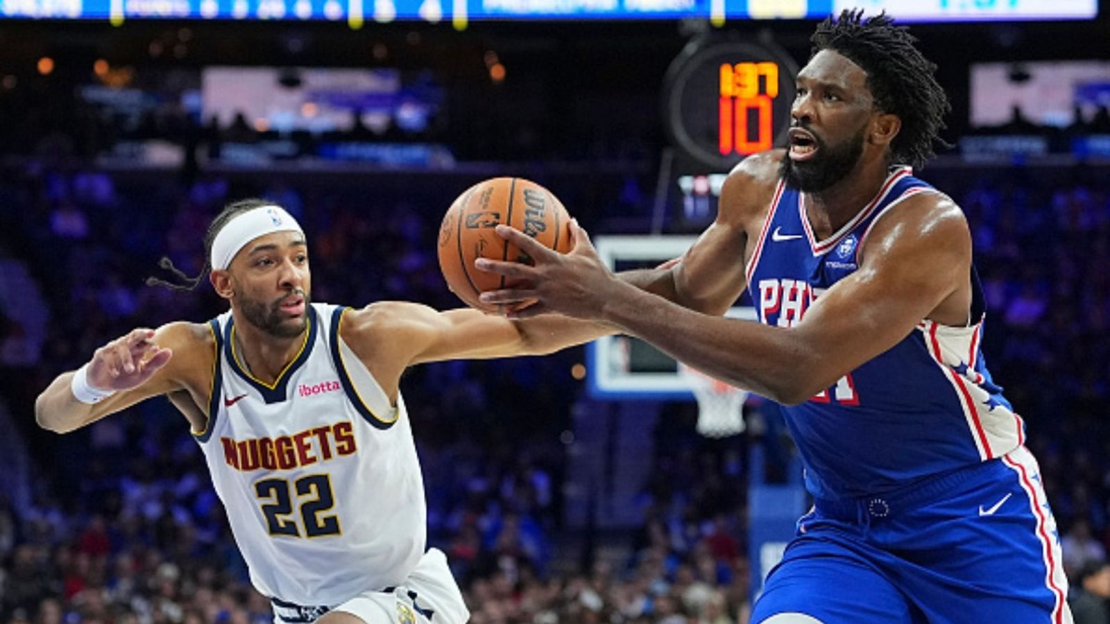 Nuggets vs 76ers schedule: Date, time, live stream, and more on NBA 2025-26 season (March 17) Nuggets vs 76ers in the frame (Image via Getty)