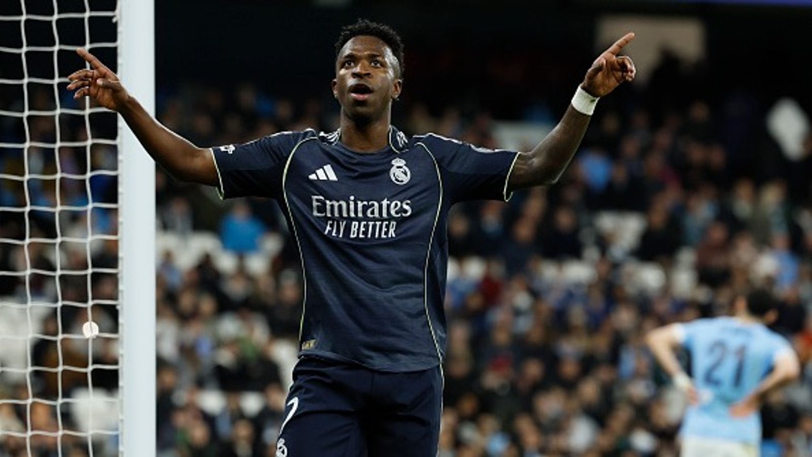 Vinicius Jr stars as Real Madrid knockout Manchester City from UCL with narrow 2-1 win Vinicius Jr in the frame.