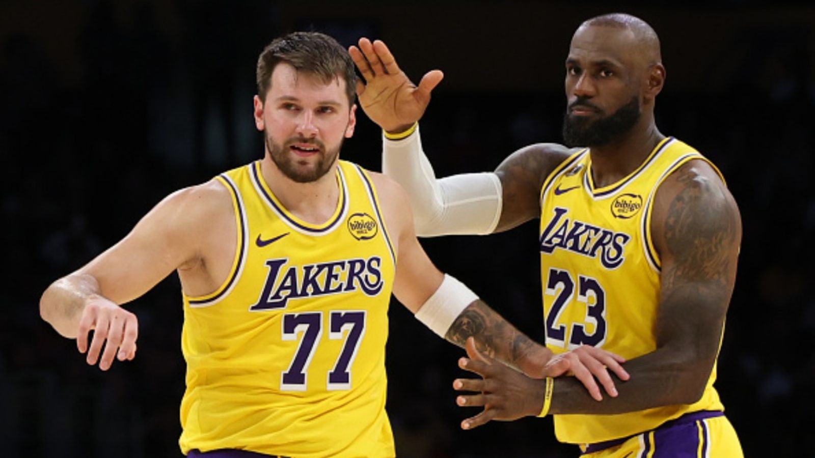 LA Lakers Injury Report: Latest on Luka Doncic and LeBron James for Heat clash Luka Doncic and LeBron James in the frame (via Getty)