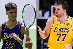 Watch: Luka Doncic & Carlos Alcaraz's heartfelt moment as Lakers star drops 60-point game goes viral SportsTak