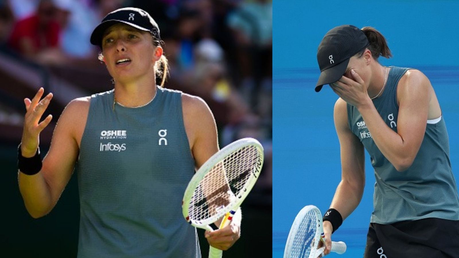 Iga Swiatek's emotional breakdown after Miami Open shock first-round exit: 'tennis feels complicated…’ Iga Swiatek in the frame (Images via Getty)