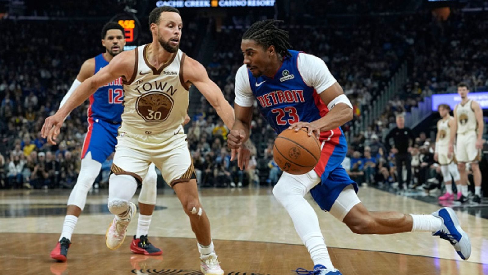 Pistons vs Warriors schedule: Date, time, live stream, and more on NBA 2025-26 season (March 20) Pistons vs Warriors in the frame (Image via Getty)