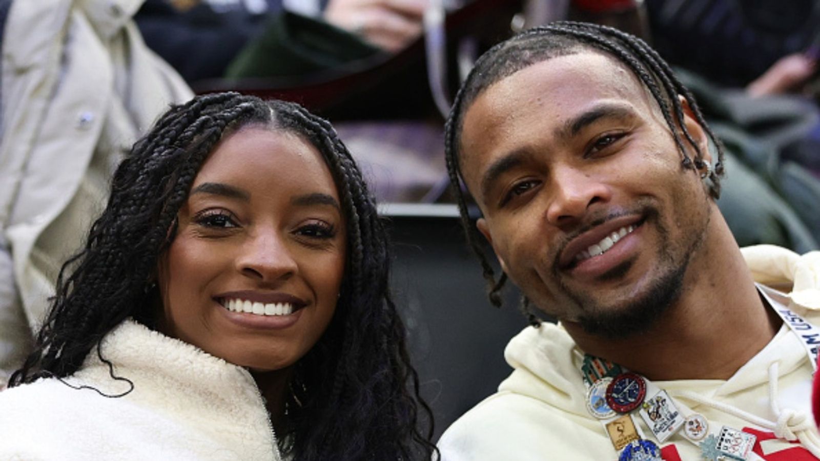 Simone Biles makes stunning sacrifice for husband Jonathan Owens in bold move Simone Biles and Jonathan Owens in the frame (via Getty)