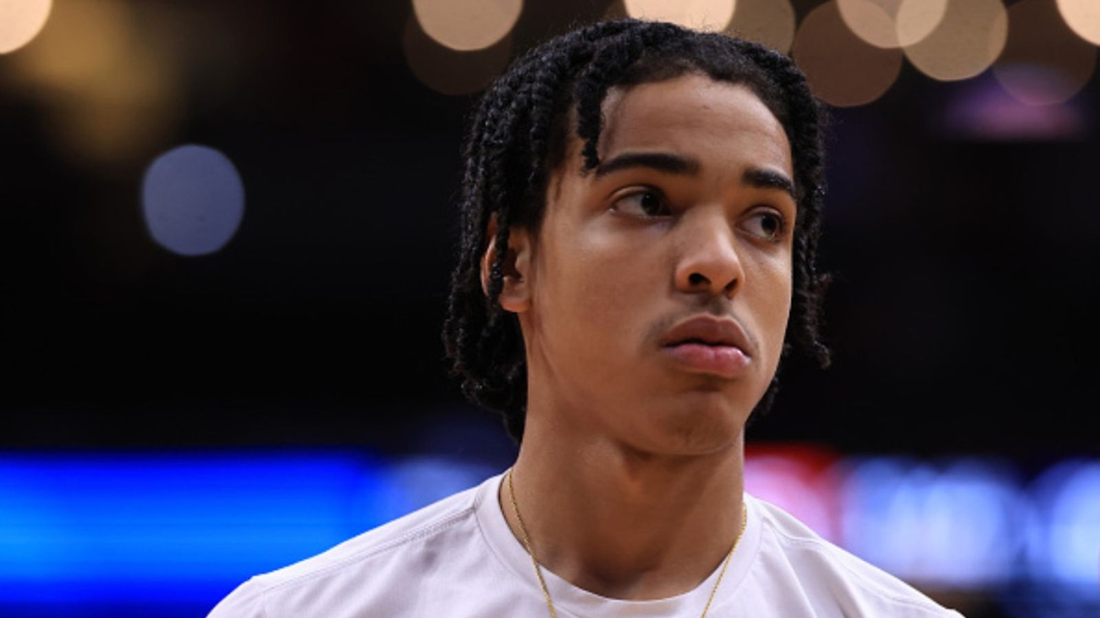 Mikel Brown Jr.’s NCAA Tournament future in doubt: What happened? Mikel Brown Jr. in the frame (via Getty)