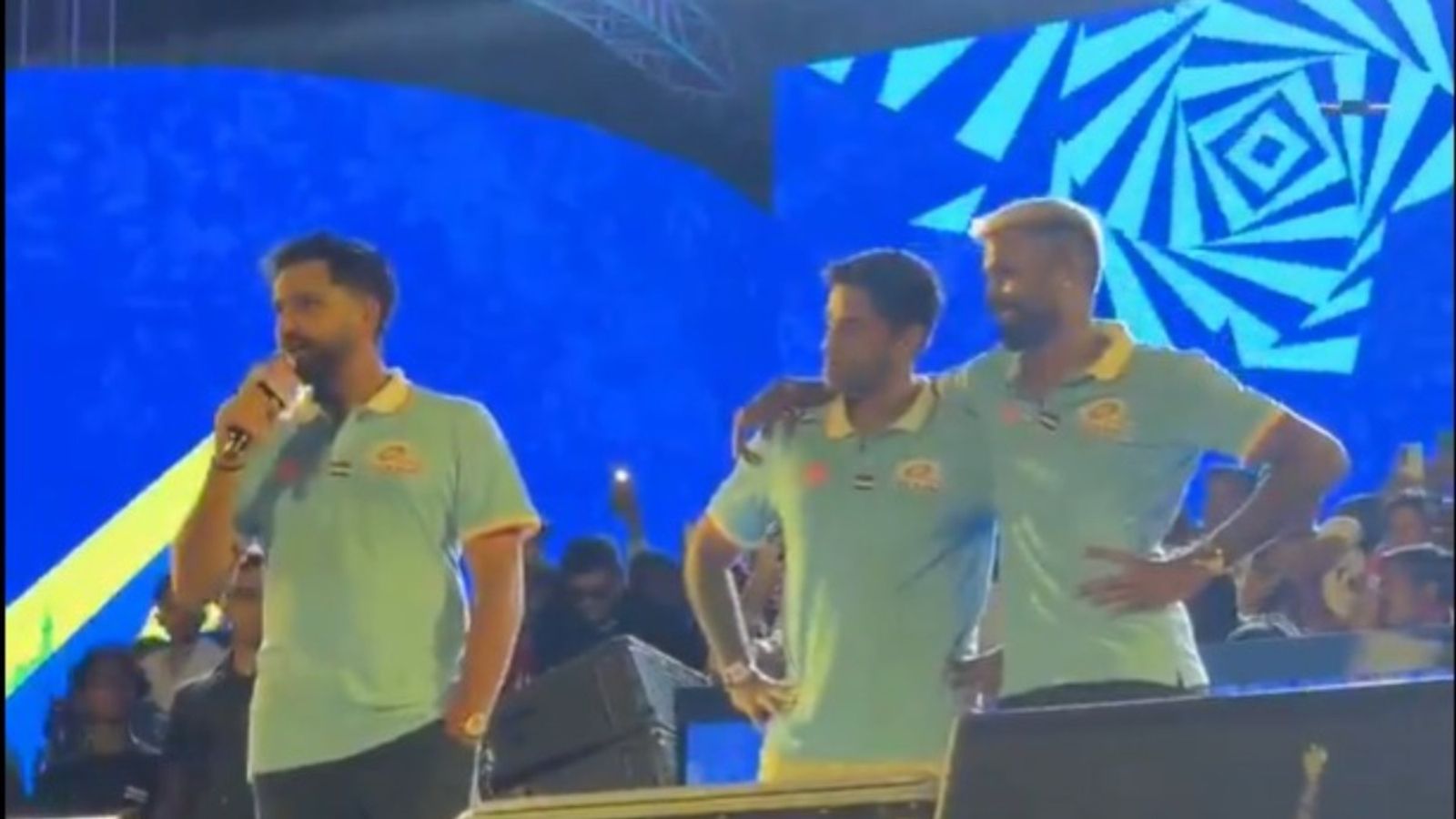 WATCH: Rohit Sharma's 'Number 6' promise for MI fans ahead of IPL 2026 goes viral Rohit Sharma, Hardik Pandya and Suryakumar Yadav (MI)