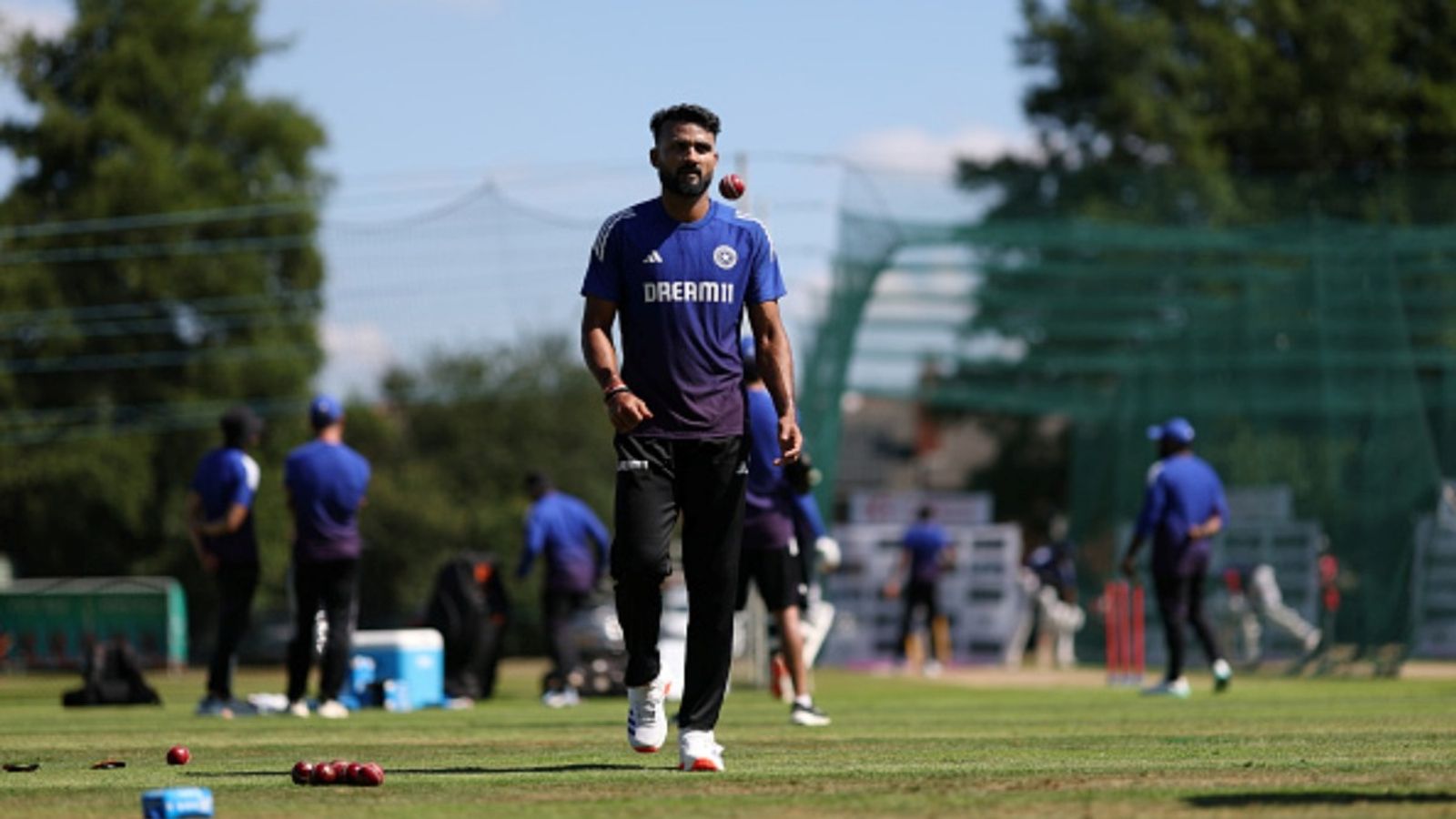 KKR announce left-arm pacer with no wickets in 3 T20s as Akash Deep's replacement Akash Deep of India during a nets session at Edgbaston on June 30, 2025 in Birmingham, England.
